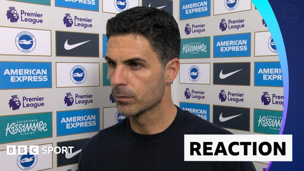 ‘It’s a big lesson to learn’ – Arteta on ‘painful’ Brighton defeat image