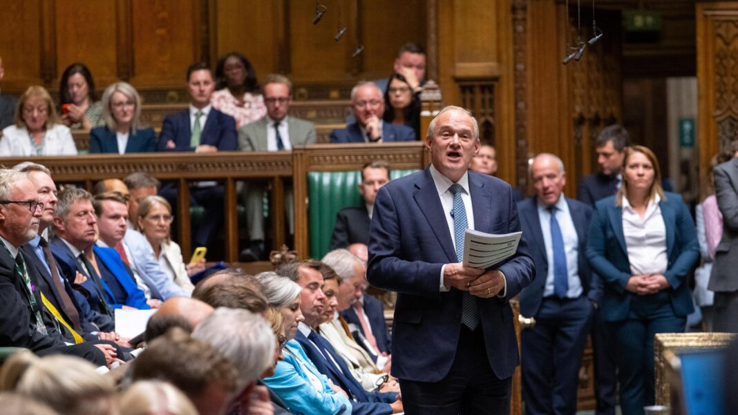 Not just ‘Nice Guy Eddie’: Lib Dems eager for leader to show radical side at party conference Sir Ed Davey asks a question during Prime Minister's Questions in the House of Commons