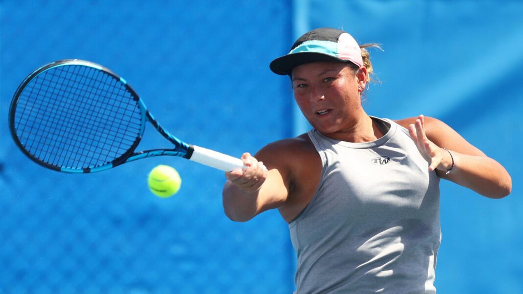 Banned British player’s £15m lawsuit against WTA dismissed Tara Moore hits a shot