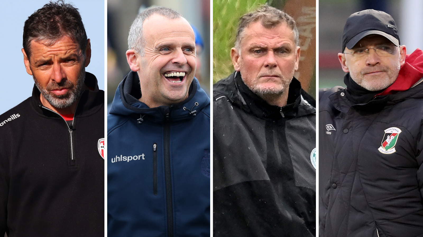 Tiernan Lynch, Rodney McAree, Jim Magilton and Mick McDermott