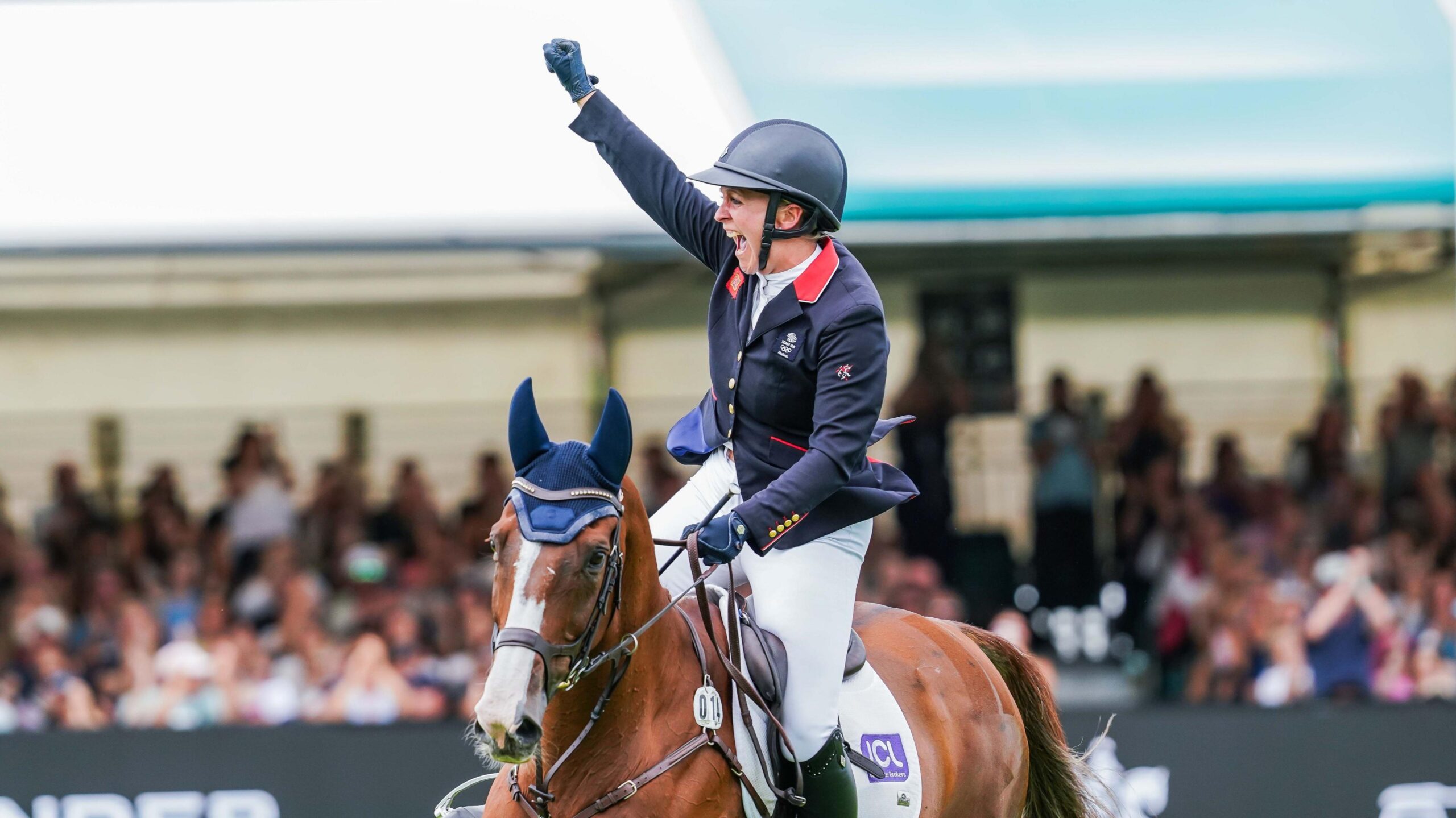 Gemma Stevens and Chilli Knight at the Burghley Horse Trials