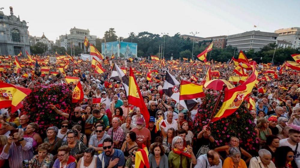 big crowd in Madrid