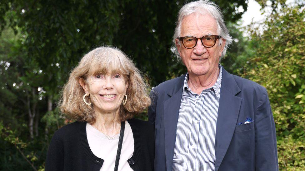 Pauline Smith and Sir Paul Smith attend the Garden Cocktail event celebrating the Opening of Maison Hermes New Bond Street store at The Hurlingham Club on June 16, 2026 in London, England.