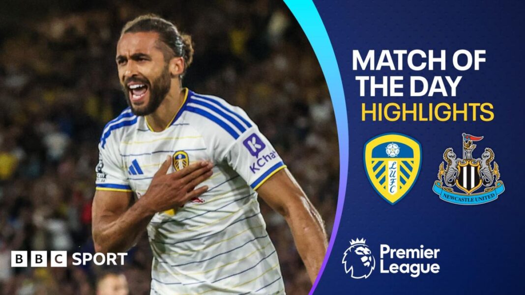 Leeds inflict heavy defeat on Newcastle to climb to third image