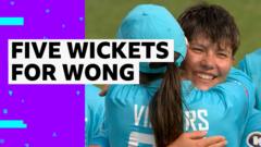 Wong takes first ODI five-wicket haul for England Wong takes first ODI five-wicket haul for England