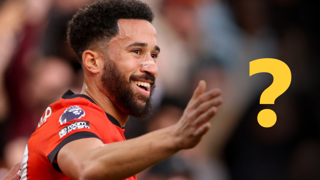 Weekly sports quiz: What happened to Townsend? Andros Townsend next to a yellow question mark
