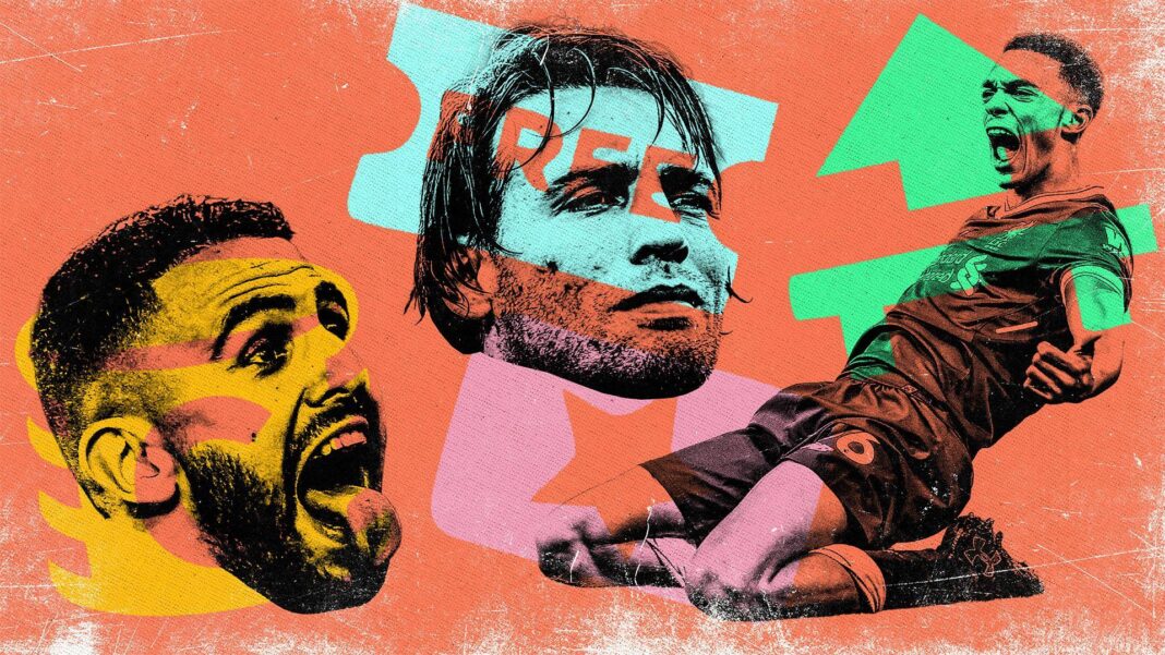 Ranking the greatest all-time fantasy football icons Graphic with Mahrez, Michu and Alexander-Arnold