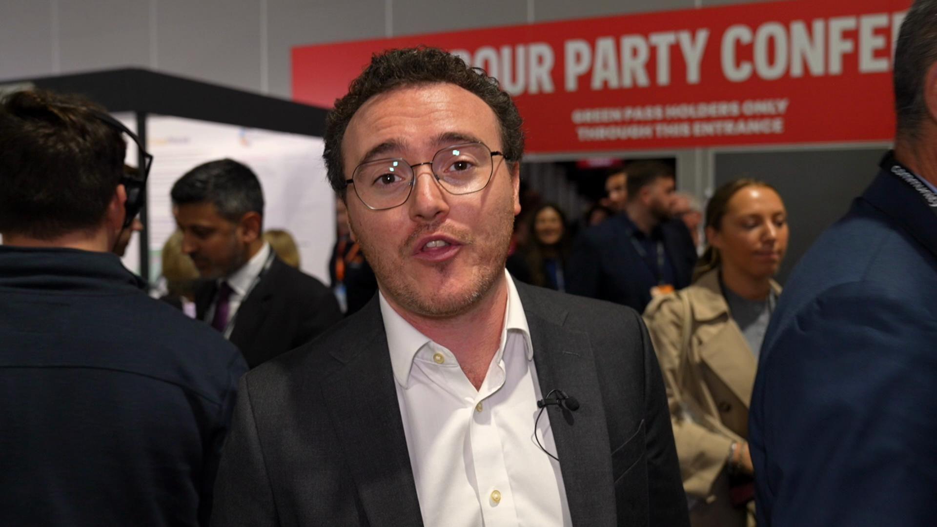 Jack Fenwick at Labour conference
