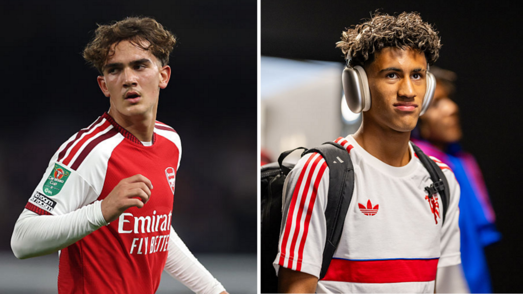 Carrick ‘not bothered’ by pressure – but should he be after this latest mess? Max Dowman and JJ Gabriel in a split picture