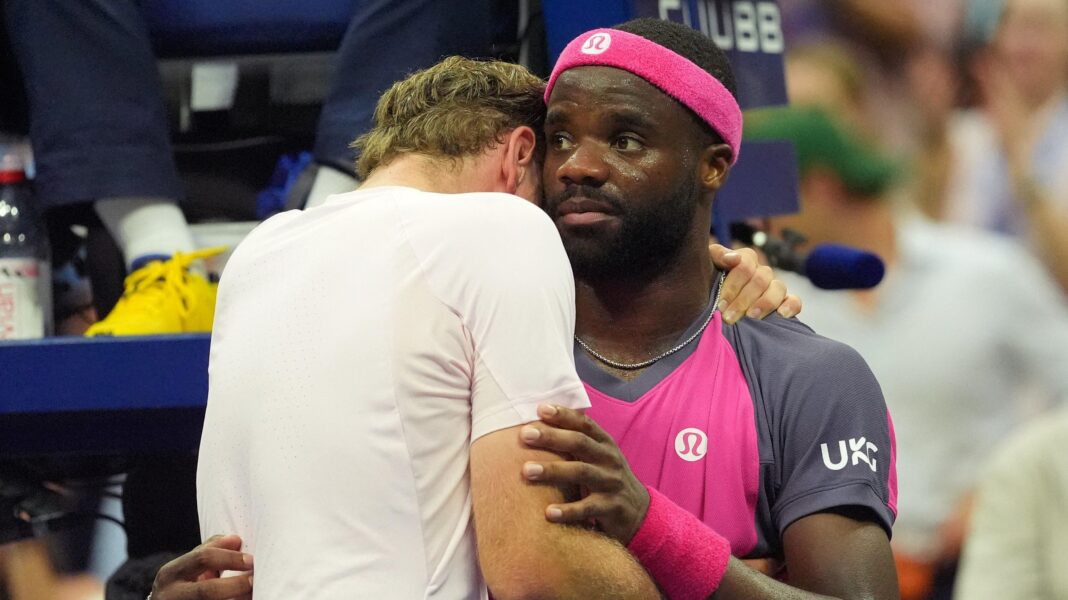 Frances Tiafoe consoles Alex Michelsen