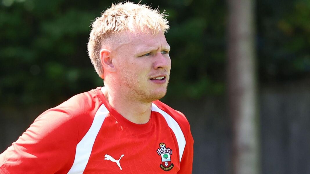 Aaron Ramsdale in training for Southampton