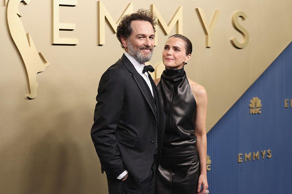 Matthew Rhys and Keri Russell attend the 78th Primetime Emmy Awards at Peacock Theater on September 14, 2026 in Los Angeles, California.