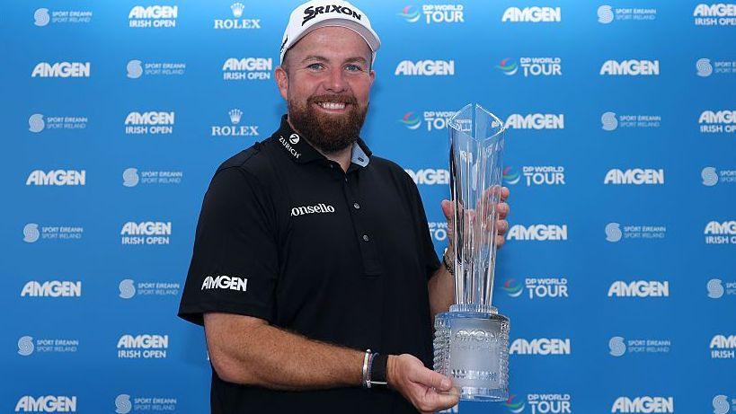 Shane Lowry with the Irish Open trophy