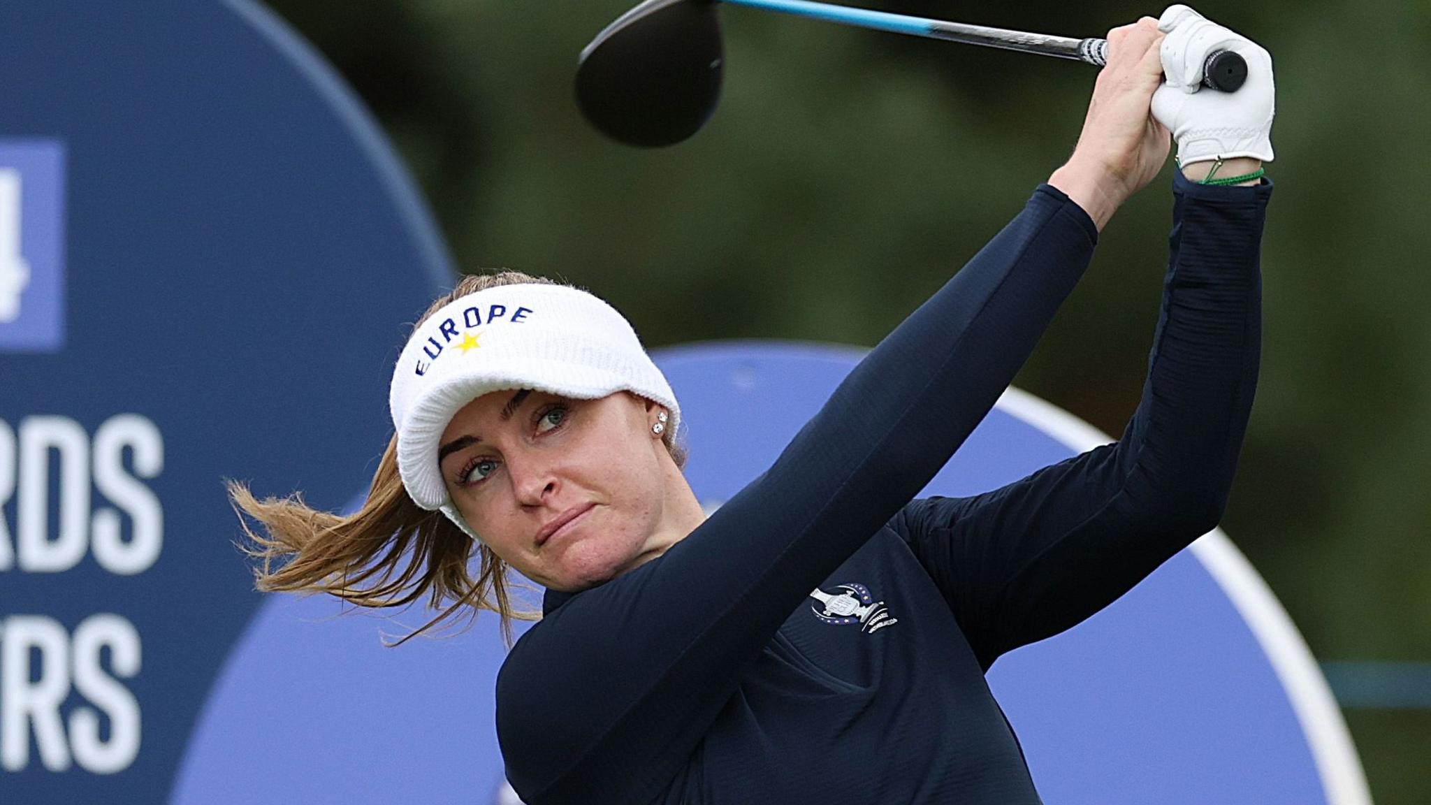 Charley Hull tees off