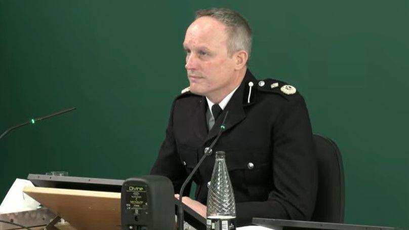 Temporary Deputy Chief Constable Rob Griffin at the Nottingham Inquiry