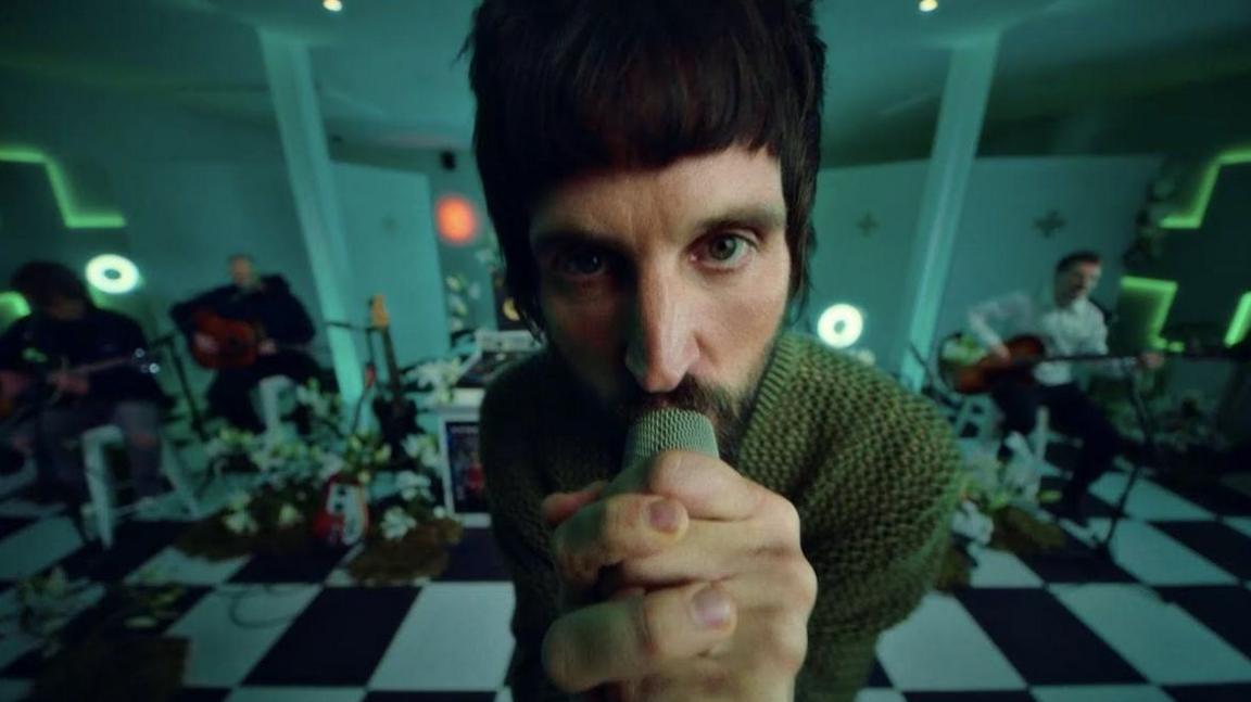 Kasabian perform inside Serge Pizzorno's home studio in Leicester