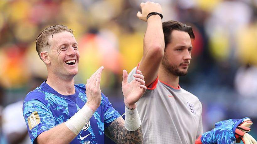 Jordan Pickford and James Trafford