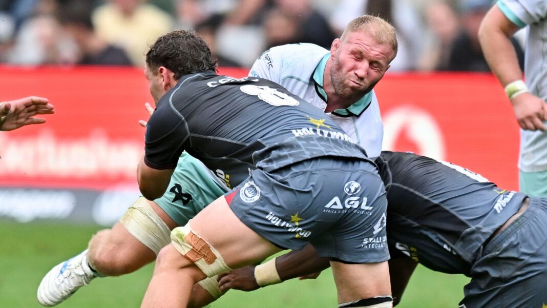 Ospreys dominated by Sharks but earn Durban bonus Ospreys flanker Ross Moriarty winces while tackled by Sharks