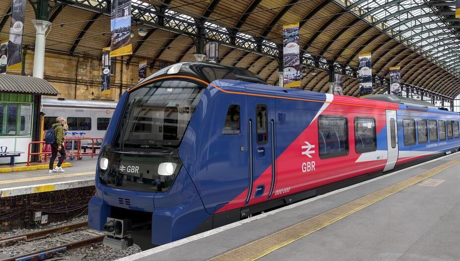 Artist's impression of one of the new Adessia Stream trains at a station