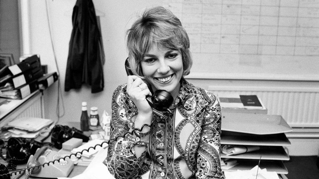Esther Rantzen pictured at the BBC, 13th October 1971