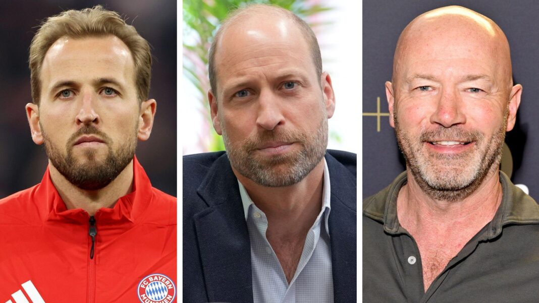 Prince William, Kane and Shearer in campaign to use sport to prevent suicide A composite image of Harry Kane, Prince William and Alan Shearer