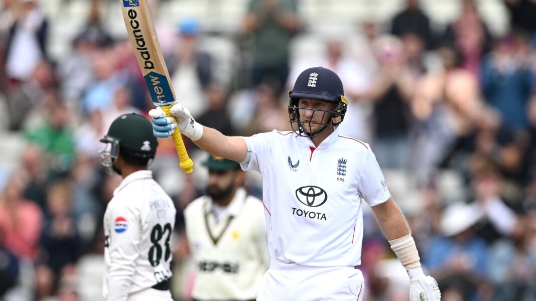 Joe Root makes a half-century for England at Edgbaston