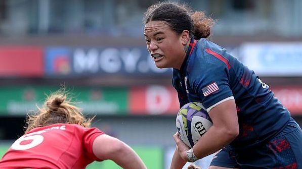 USA number eight Freda Tafuna