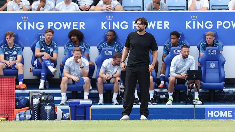 ‘Problems run deeper’ – Coady on Leicester crisis Leicester City manager Russell Martin looks on during the Carabao Cup first round match between Leicester City and Northampton Town at The King Power Stadium on August 08, 2026 in Leicester, England.