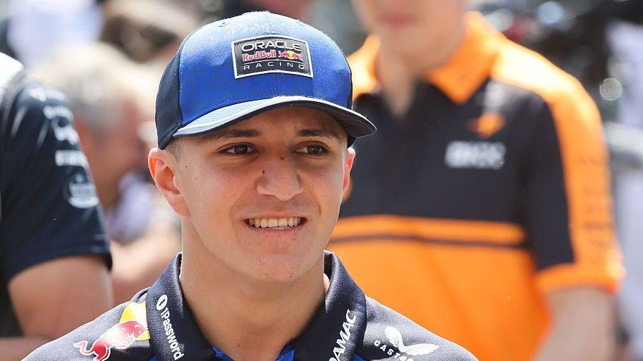 Isack Hadjar after an F1 race