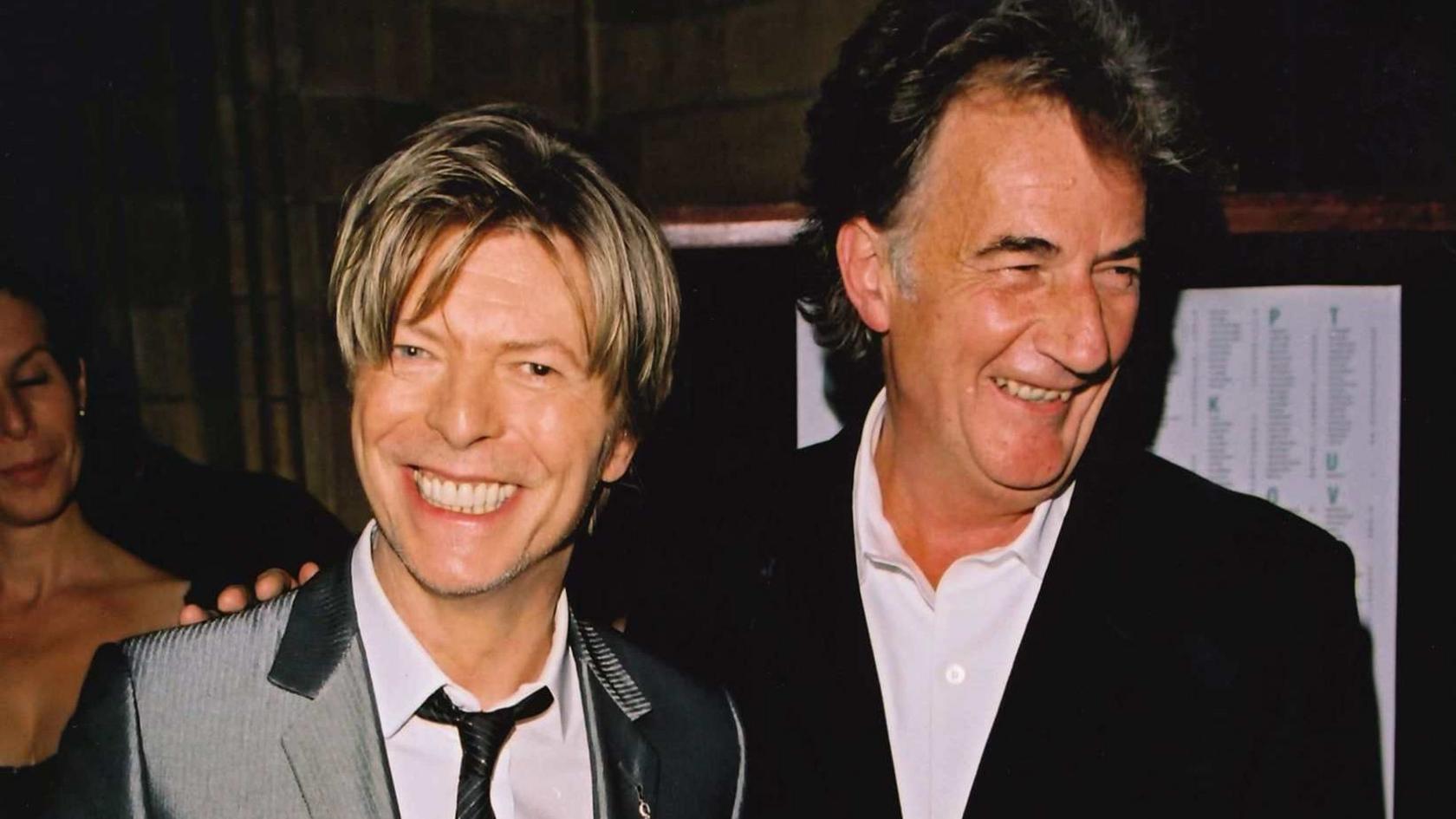 David Bowie pictured with Sir Paul Smith