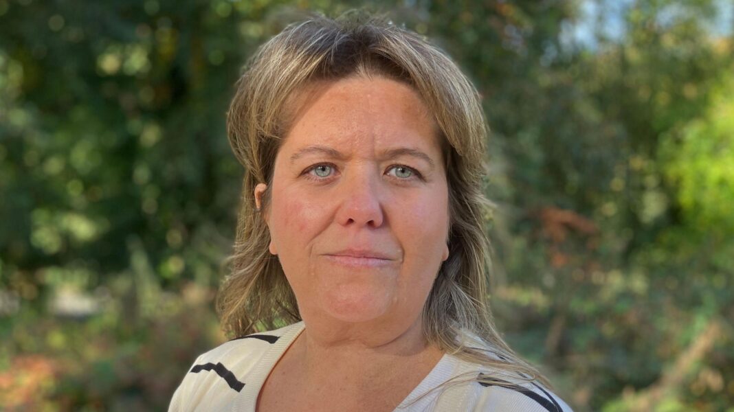 NHS trust to review 4,500 breast cancer cases after unnecessary surgeries found Rachel Gray. She has striking blue eyes and short fair hair.