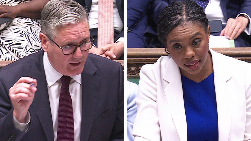 Keir Starmer and Kemi Badenoch at PMQs