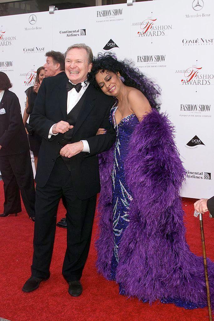 Designer Bob Mackie with Diana Ross at the 20th Annual American Fashion Awards at Avery Fisher Hall, Lincoln Center in New York City. 06/14/2001
