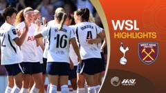 Tottenham ease to WSL opening-game win over West Ham Tottenham ease to WSL opening-game win over West Ham