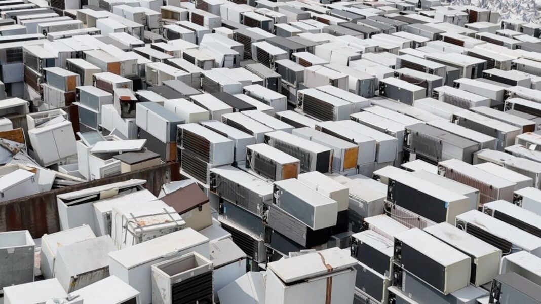 First look at The Other Bennet Sister Christmas special revealed Stacks of fridges and freezer sit on top of each other in a pile.