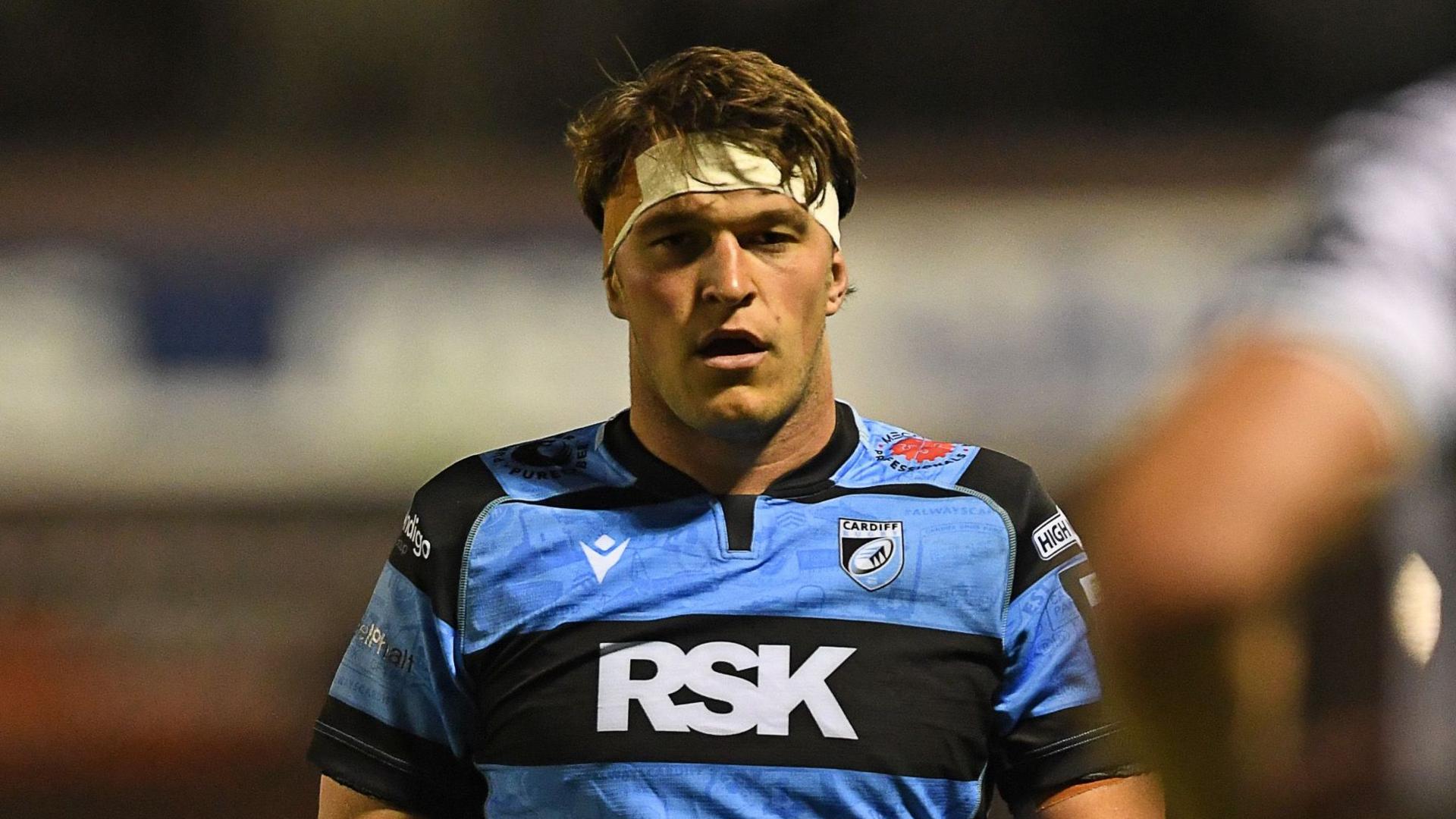 Teddy Williams in Cardiff kit