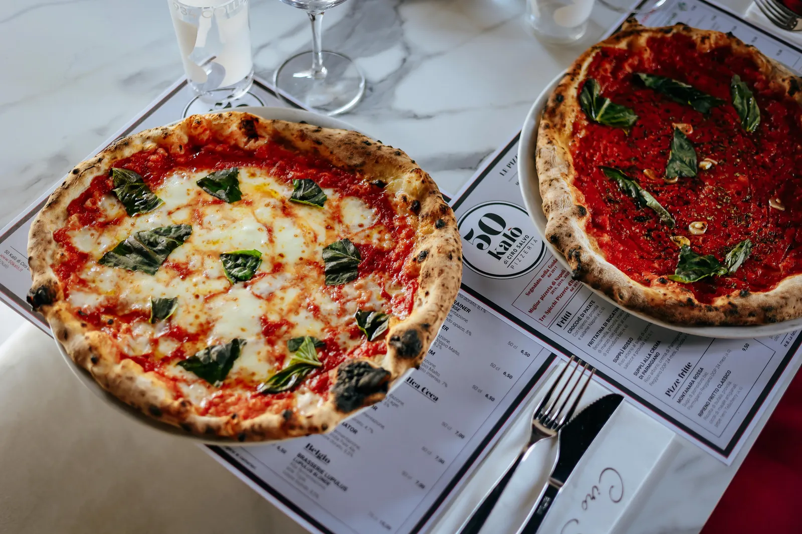 Image may contain Food Food Presentation Pizza Cup Cutlery and Fork