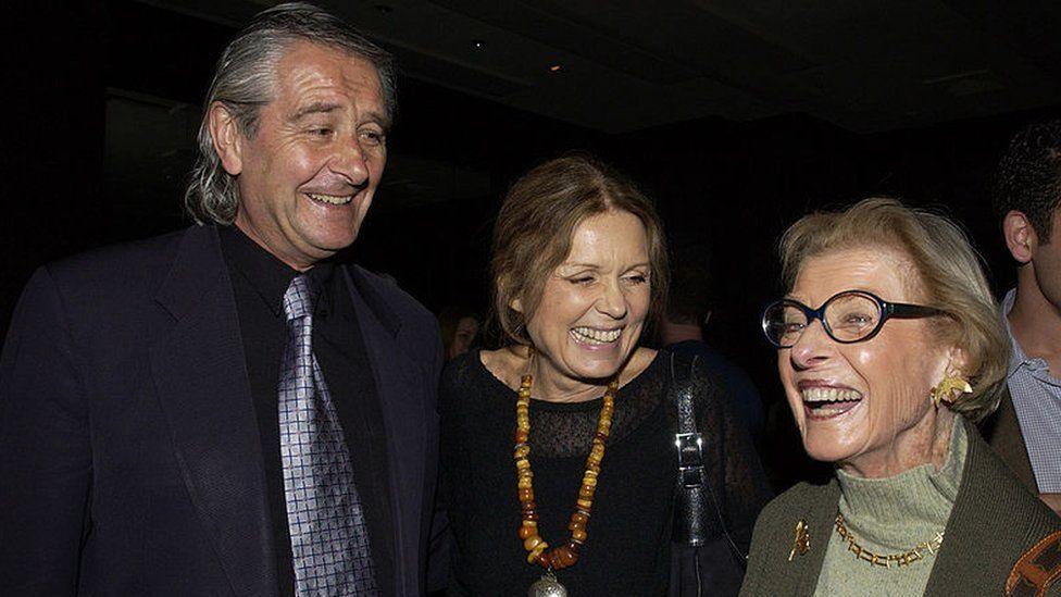 David Bale, Gloria Steinem and Maurine Rothschild