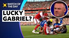 Gabriel was ‘extremely lucky’ to avoid red – Rooney Gabriel was ‘extremely lucky’ to avoid red – Rooney