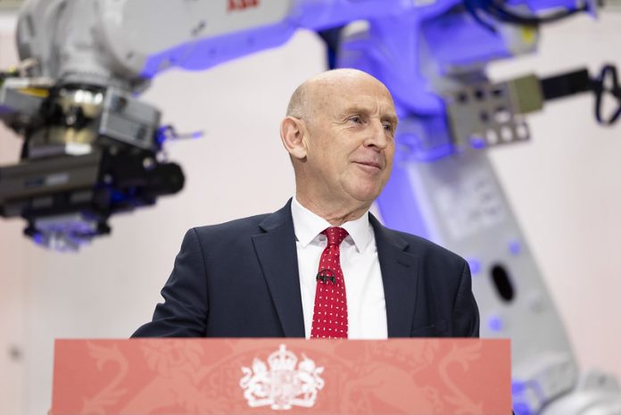 Chancellor John Healey delivers a growth speech at the Manufacturing Technology Centre in Coventry. Picture by Kirsty O'Connor / Treasury