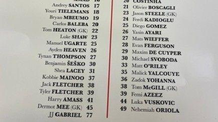 Manchester United v Brighton programme