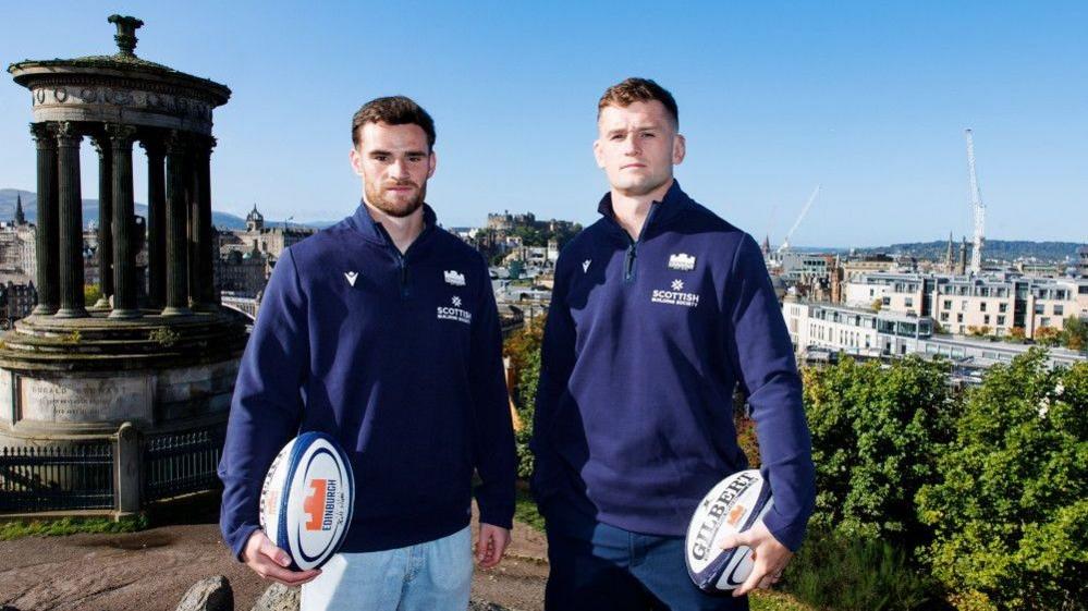 Edinburgh co-captains Matt Currie and Magnus Bradbury