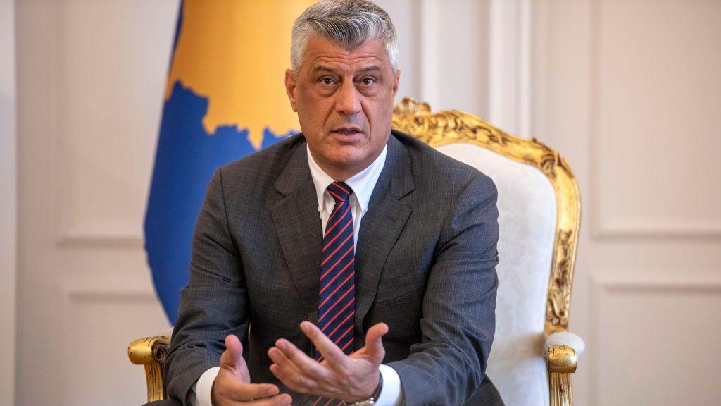 Thaci, pictured in 2020