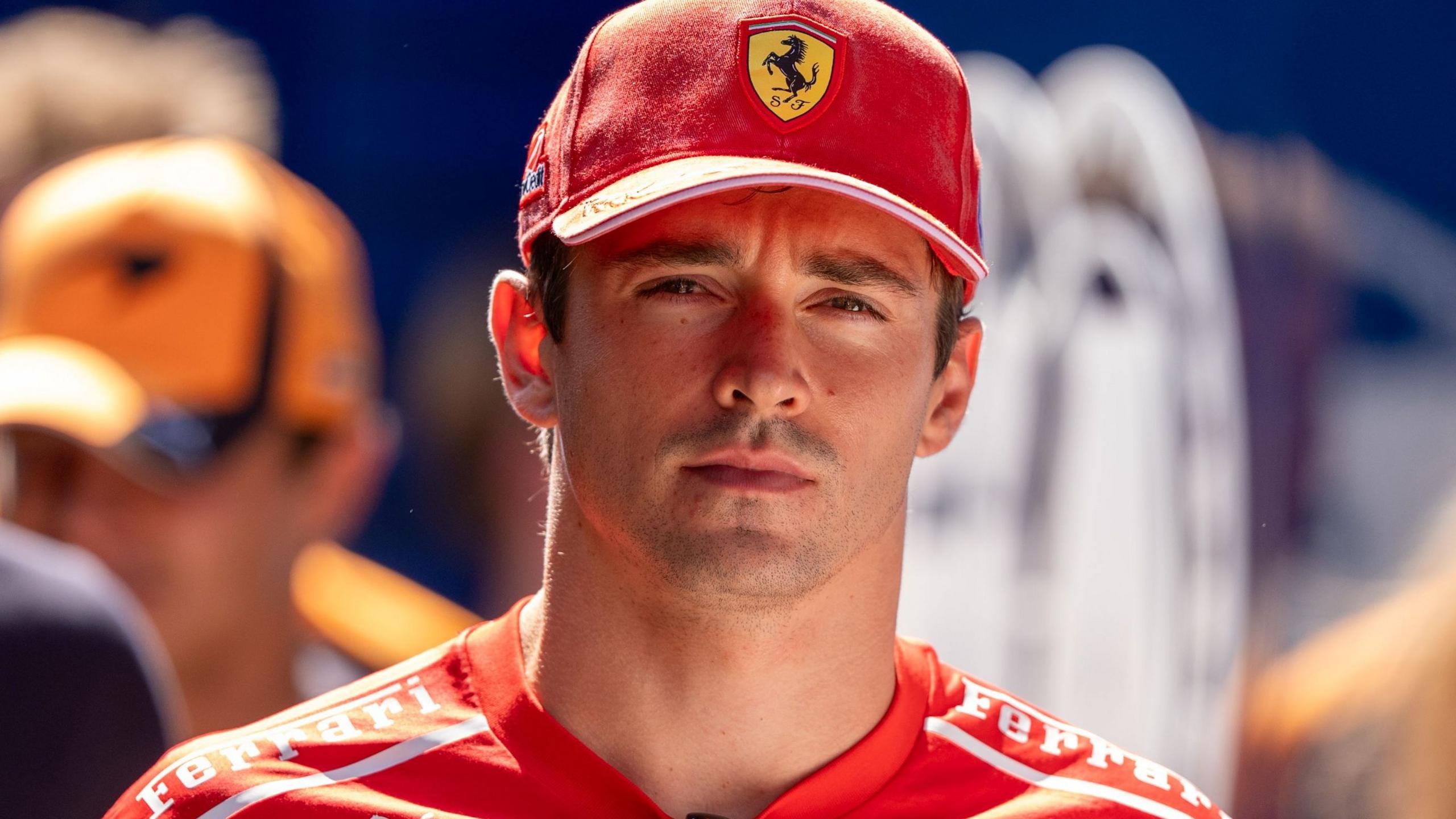 Ferrari's Charles Leclerc pictured at the Italian Grand Prix