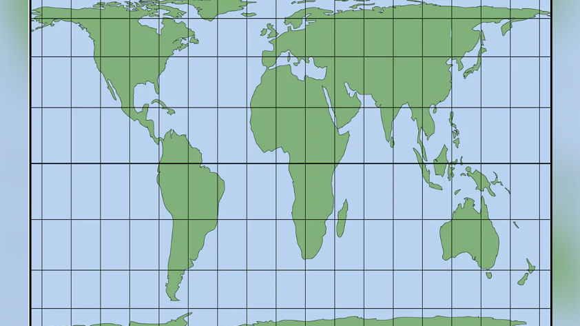 Peters world map