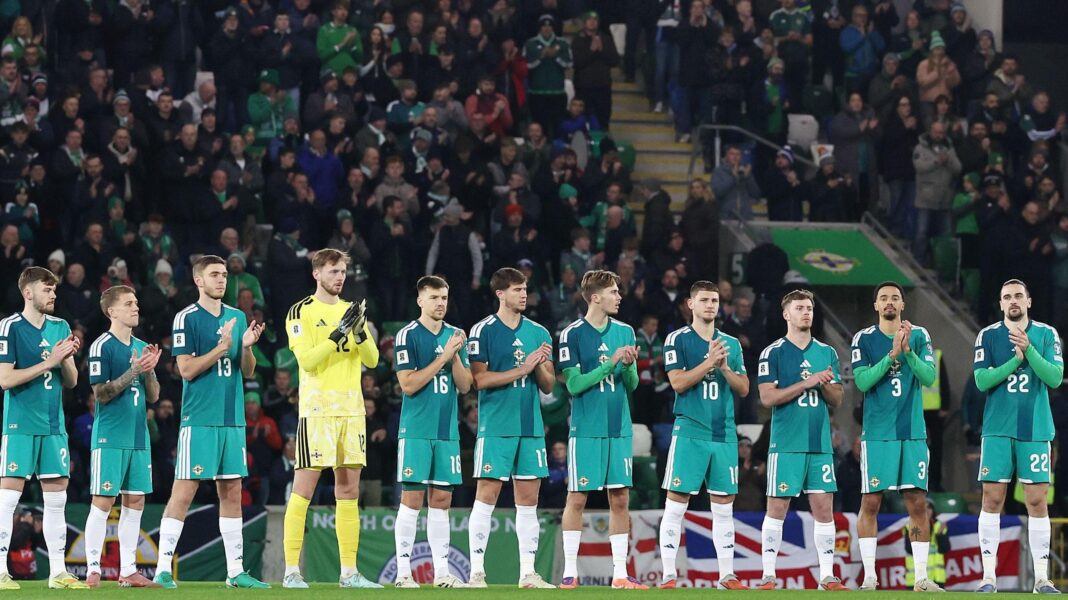NI players relish Windsor return against Hungary Northern Ireland players applaud