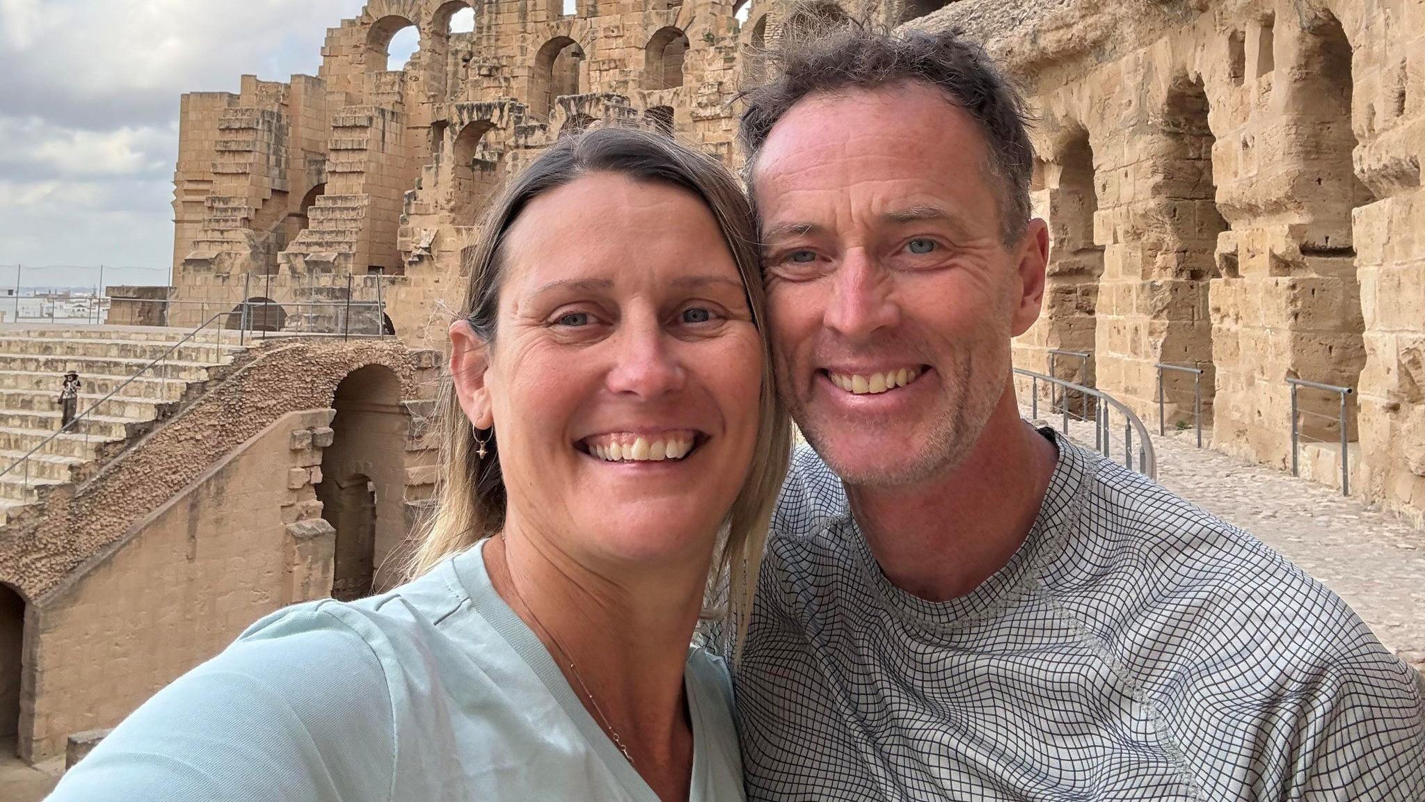 A selfie taken by the Foremans while on holiday