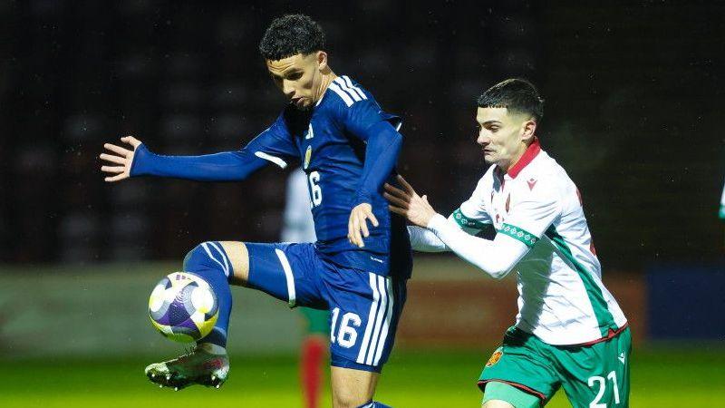 Kristi Montgomery in action for Scotland U21s