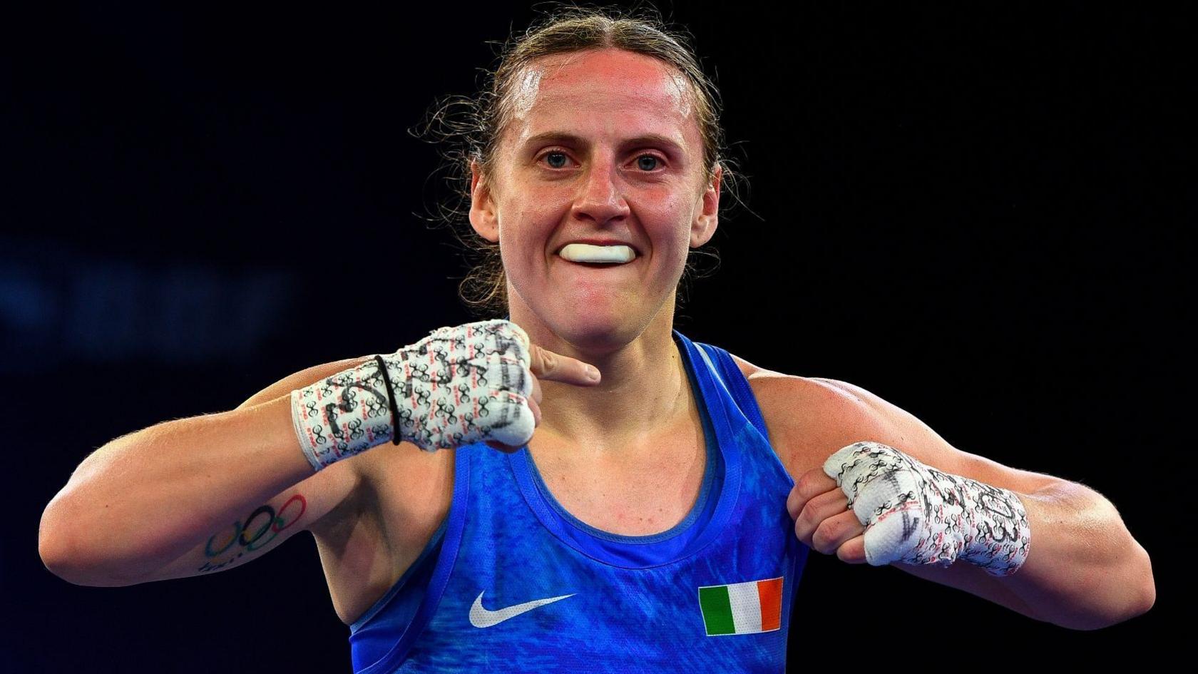 Michaela Walsh celebrates her win