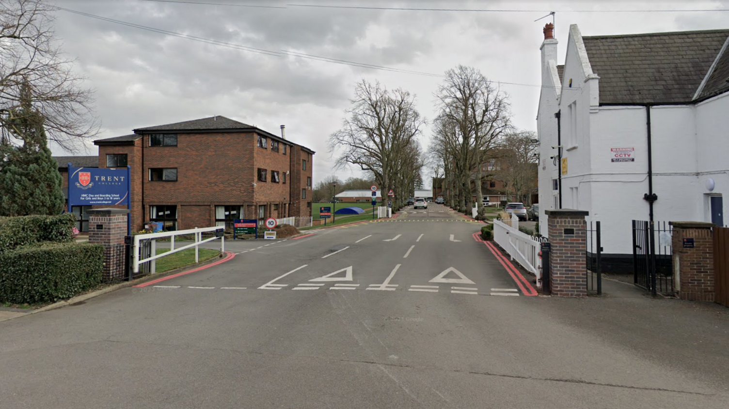 The entrance to Trent College in Long Eaton
